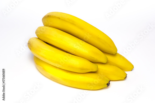 Bananas on a white background. Insulation.