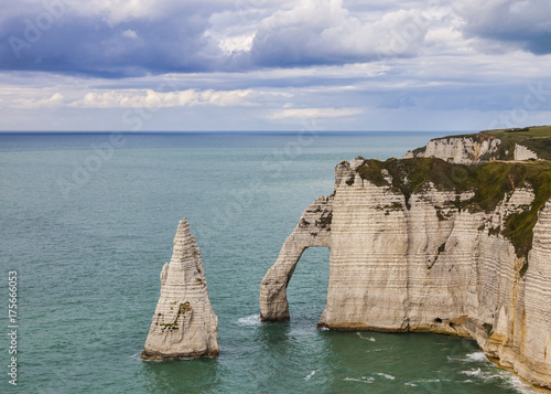 Cliffs of Etretat, Normandy,France photo