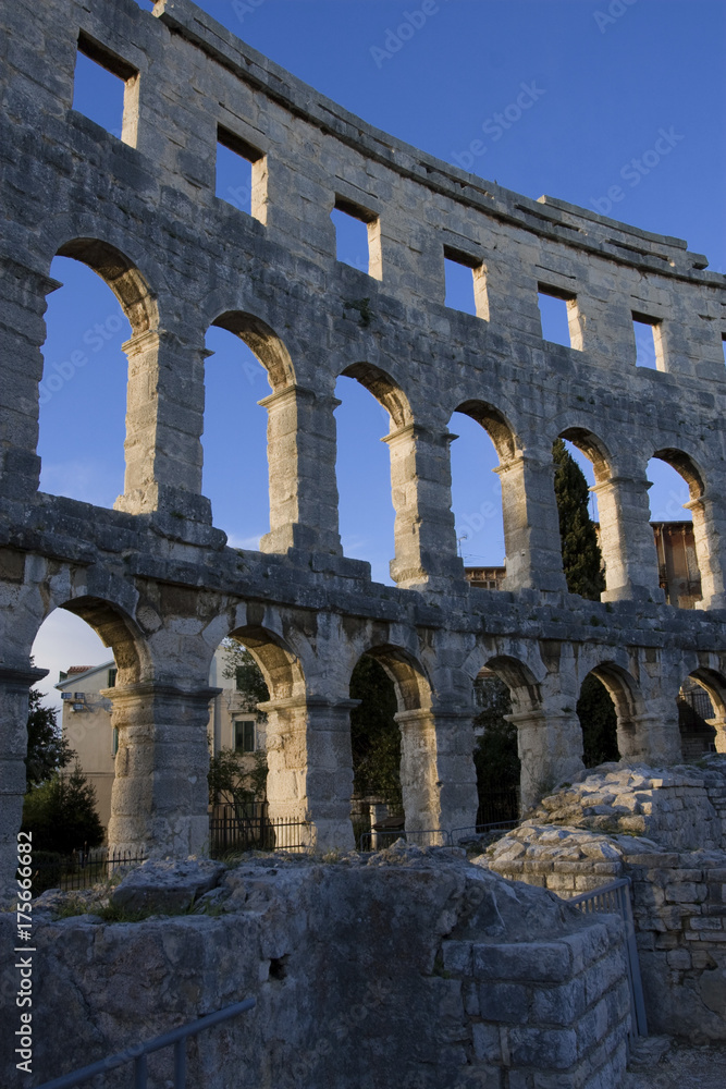 Amphitheatre in Pula, Istria, Croatia, Europe