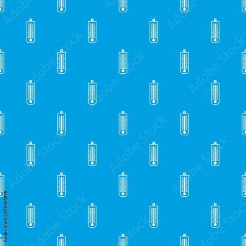 Thermometer pattern seamless blue