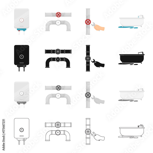 Appliances, plumbing, tools and other web icon in cartoon style.Metal, plastic, equipment, icons in set collection.