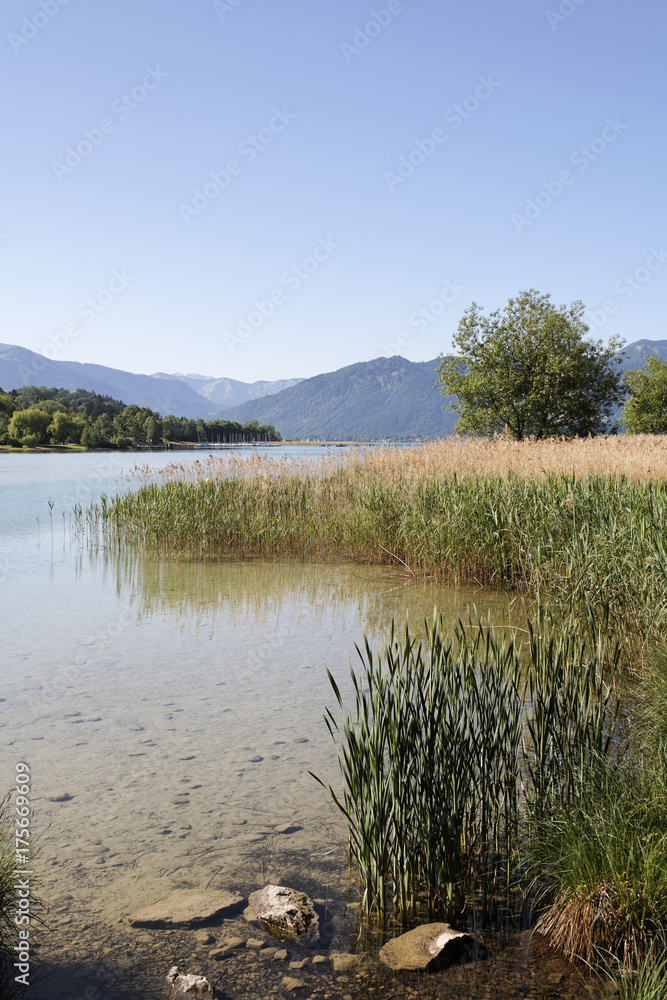 Tegernsee lake in Gmund, Upper Bavaria Germany