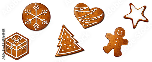 Lebkuchen Weihnachtsgebäck Set - Lebkuchen Männchen, Tannenbaum, Herz, Zimtstern, eiskristall, weihnachtsgeschenk
