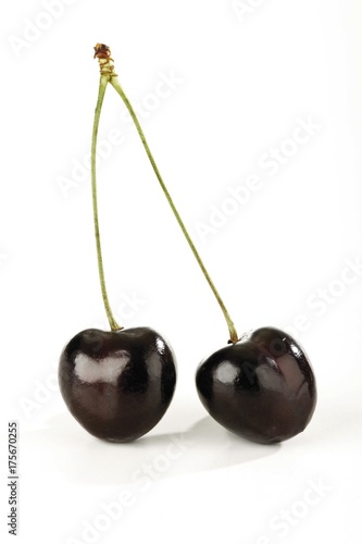 A couple of sweet cherries