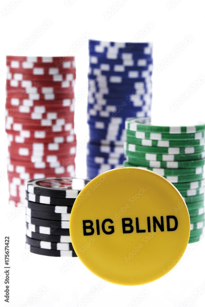 Fototapeta premium Poker chips, big blind chip