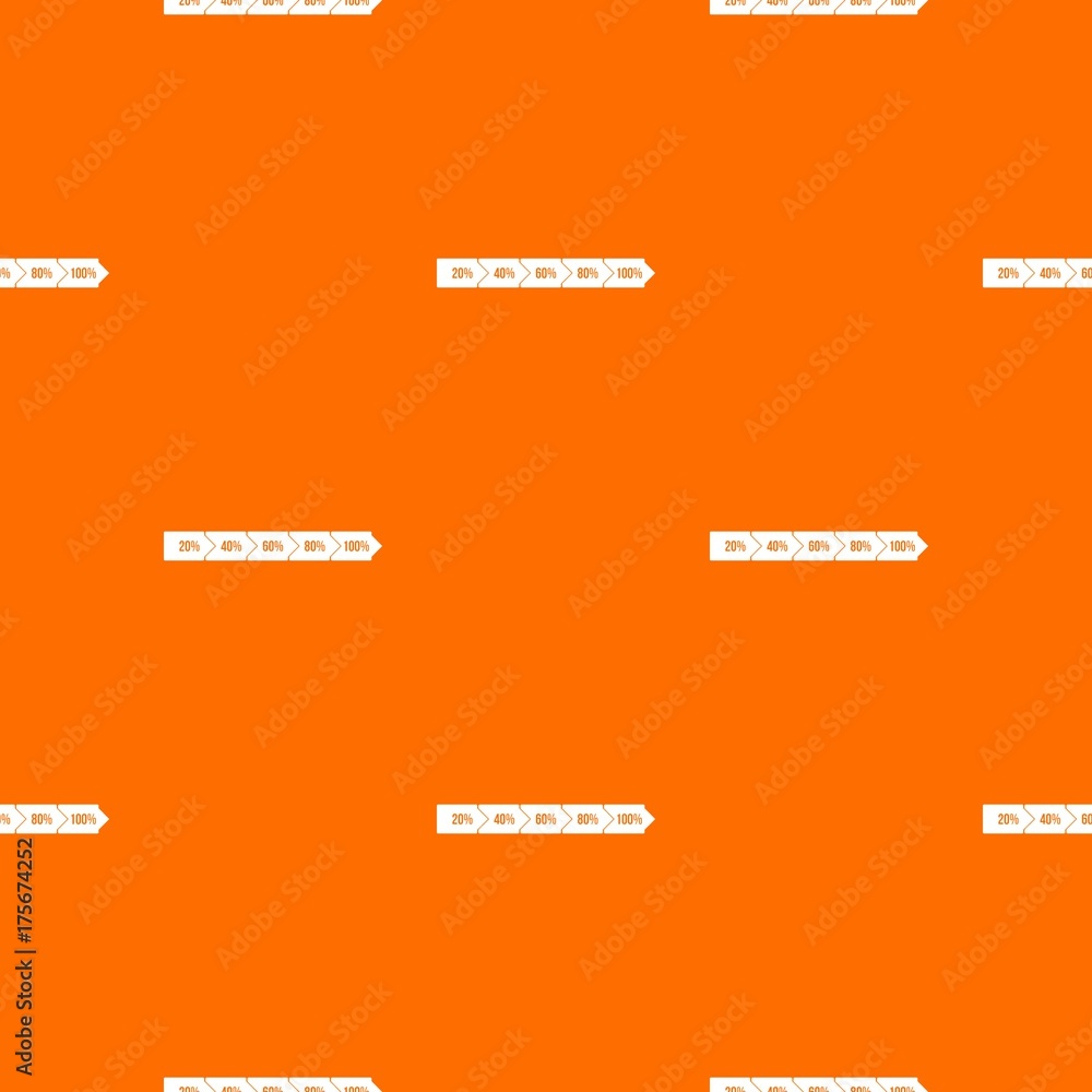 Fototapeta premium Percentage arrow infographic pattern seamless