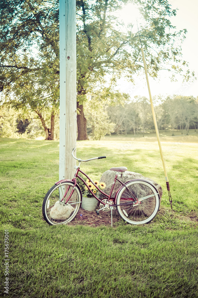 Fototapeta premium Pastel vintage bike