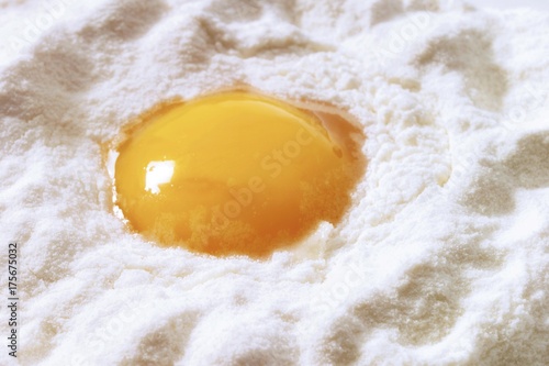 Egg yolk in flour