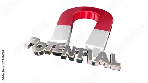 Potential Magnet Letters Possible Realize Full Ability 3d Animation