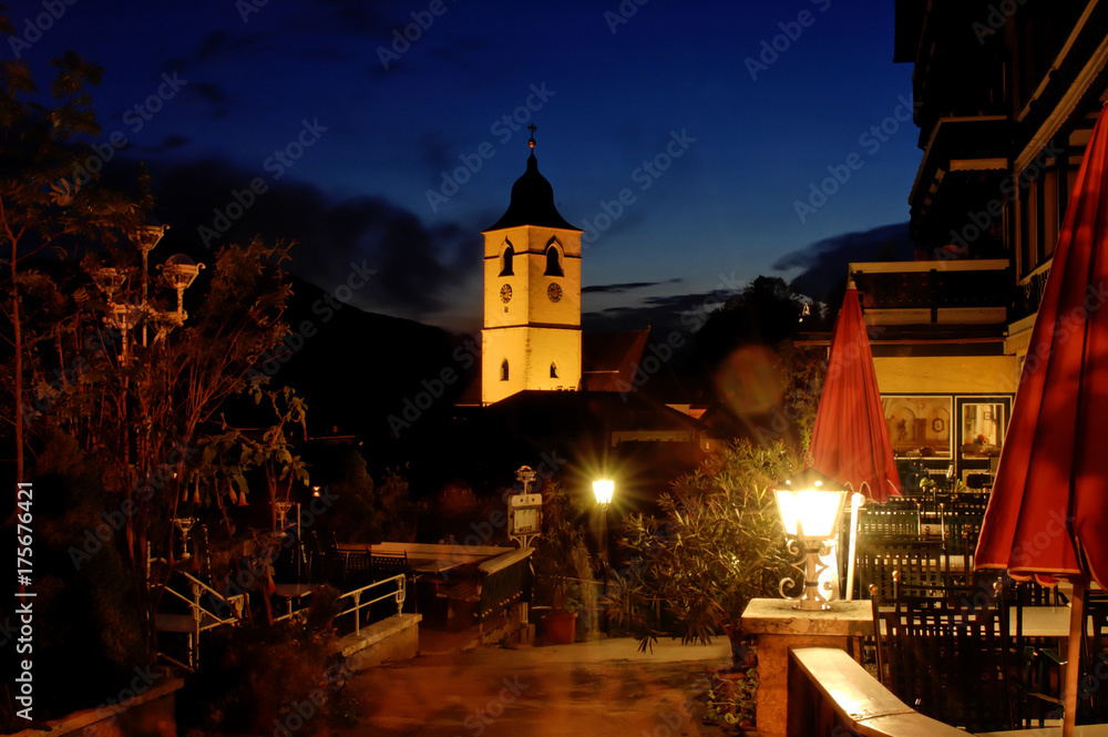 Naklejka premium St. Wolfgang at the Wolfgangsee Salzkammergut Oberoesterreich Austria