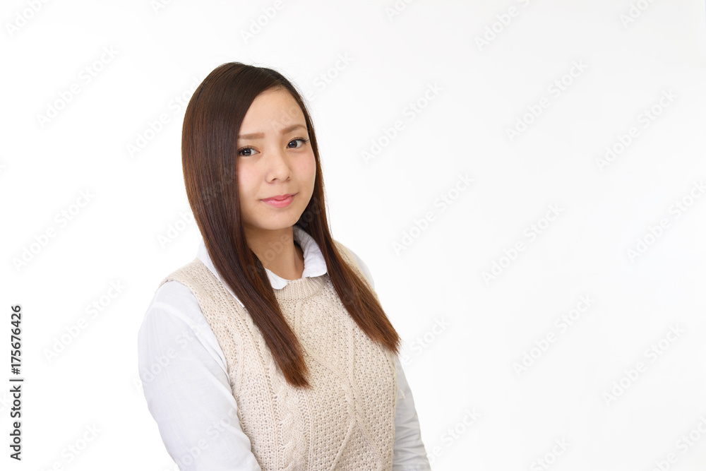 微笑む女性 微笑む女性