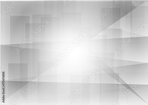 Triangle and straight line gray geometric abstract background vector