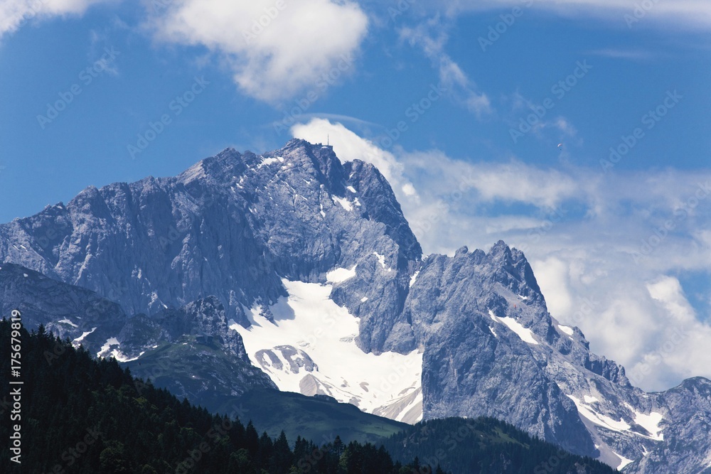 Fototapeta premium Zugspitze Mountain, Werdenfelser Land region, Upper Bavaria, Germany, Europe