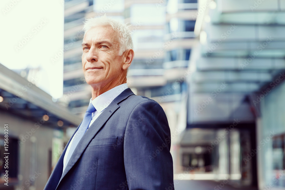 Portrait of confident businessman outdoors Portrait of confident businessman outdoors