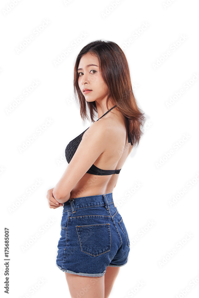 asian Beauty,Beautiful Skin care woman isolated on white background asian Beauty,Beautiful Skin care woman isolated on white background