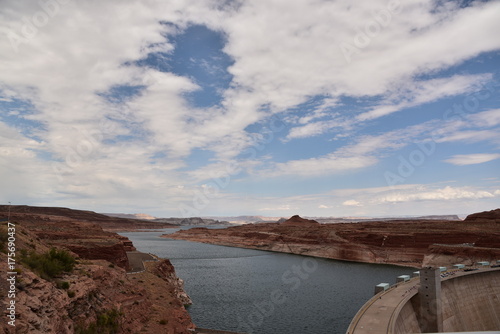 Glen Canyon Dam background view