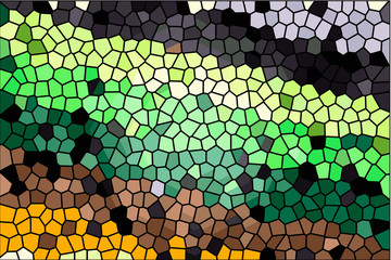 Leinwandbilder Buntglas Abstrakter Hintergrund mit Farbverlauf  © M.studio