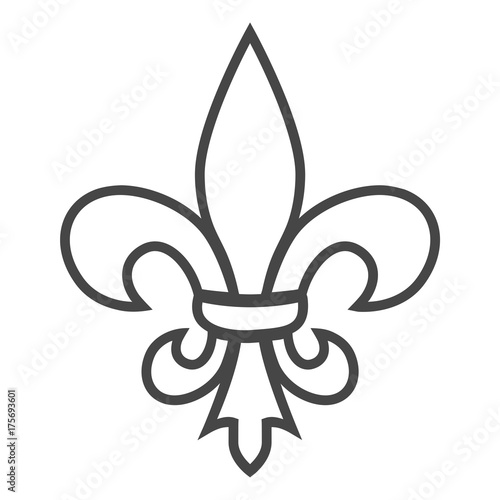 Fleur de lis icon, Fleur-de-lis sign