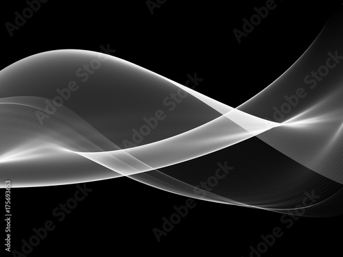      Abstract wave white and black background 
