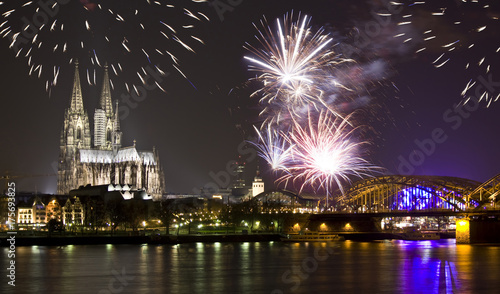 Celebrating New Year in Cologne