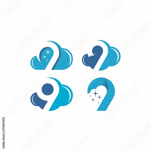 cloud 9 vector logo