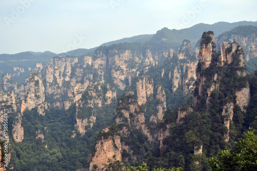 Lookout view while hiking around Wulingyuan Scenic Area. What a spectacular view!