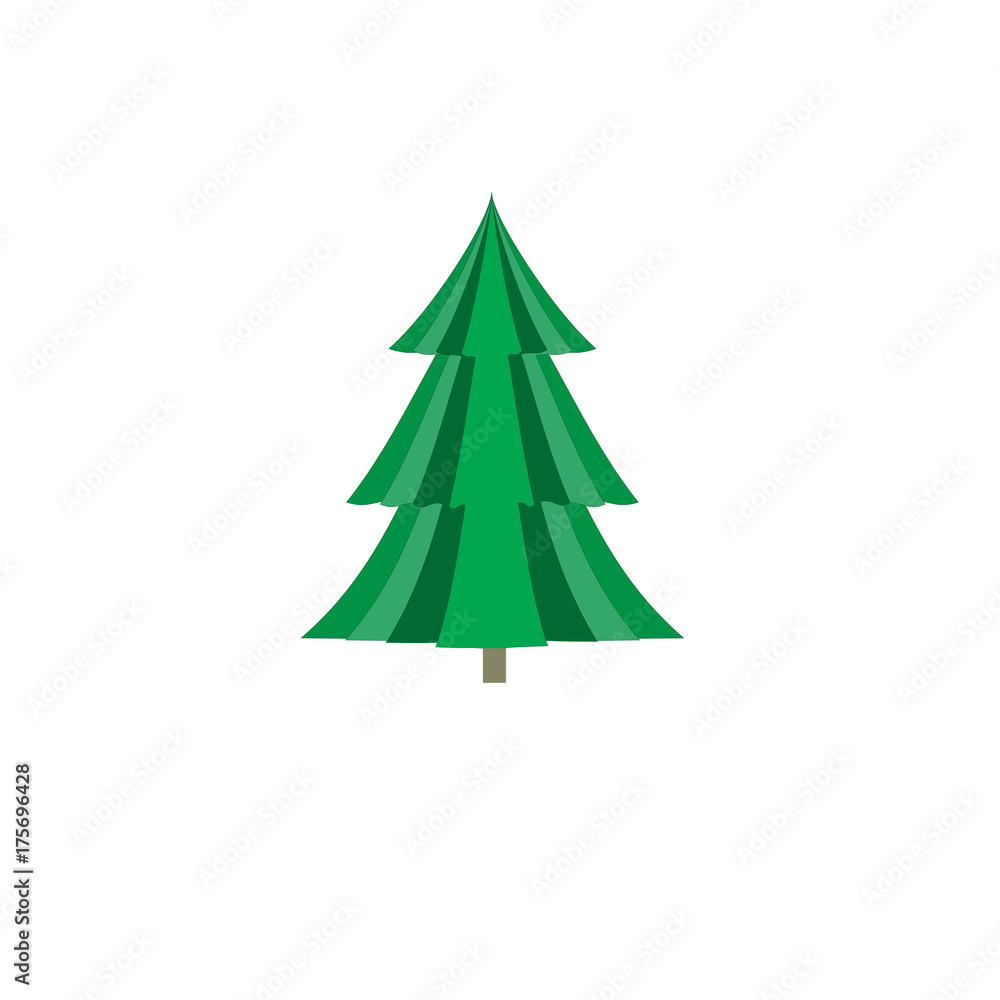 Obraz premium Christmas tree card .