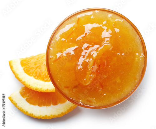 Bowl of orange jam