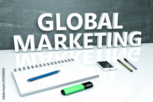 Global Marketing text concept