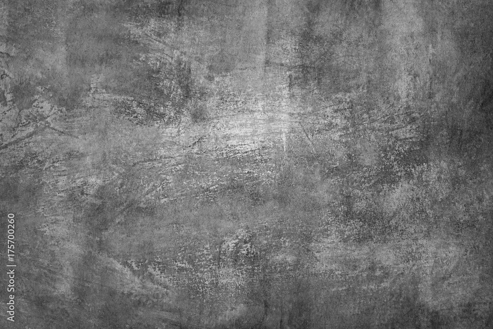 Black and white (shades of gray), grungy abstract painting. Textured  background. Stock Photo | Adobe Stock