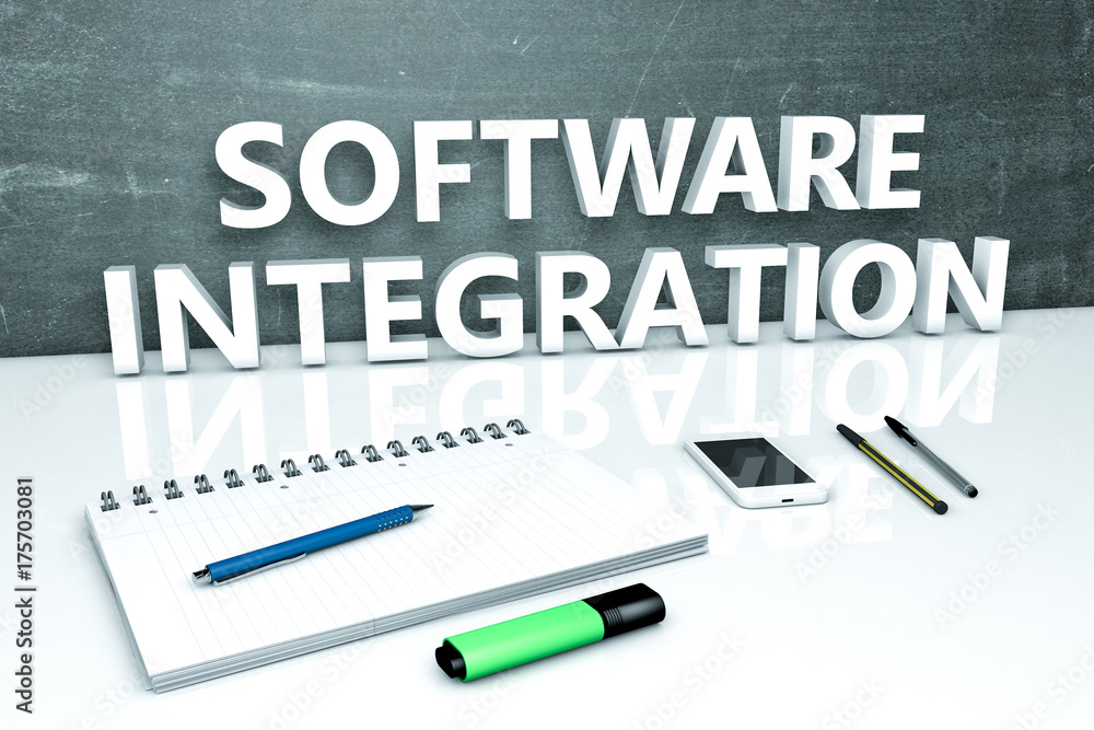 Software Integration text concept Software Integration text concept