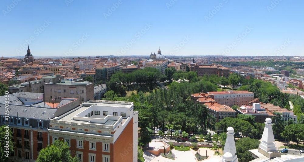 Aerial image of Madrid, Spain.