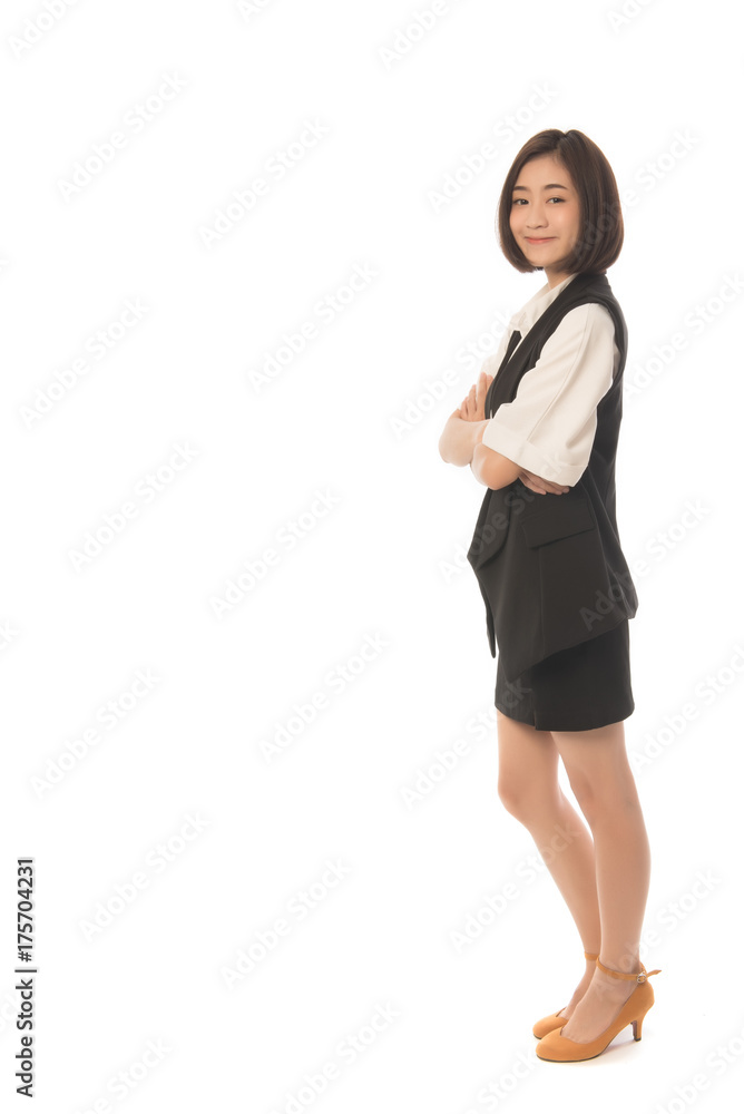 Close up portrait of asian business woman standing isolated on white background. This image for working woman concept. Close up portrait of asian business woman standing isolated on white background. This image for working woman concept.