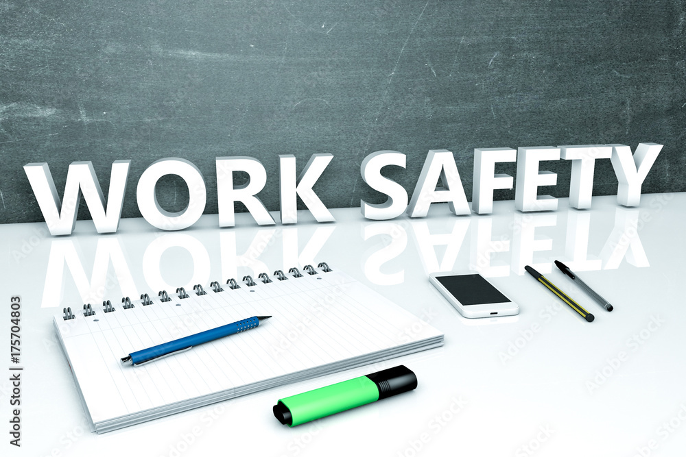 Work Safety text concept Work Safety text concept
