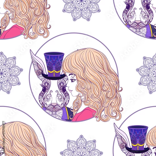 Tapety Zając lub królik w kapeluszu z bajki