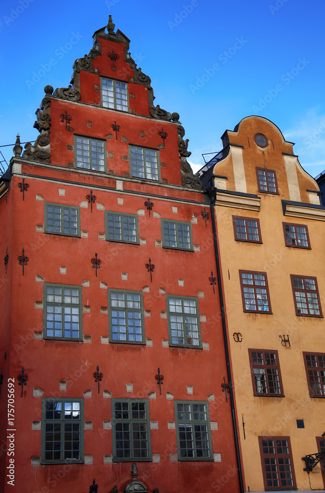 Obraz premium Stortorget square in Gamla stan, Stockholm, Sweden
