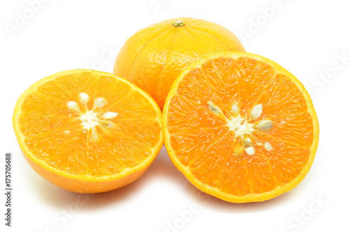 Mandarin oranges with segments