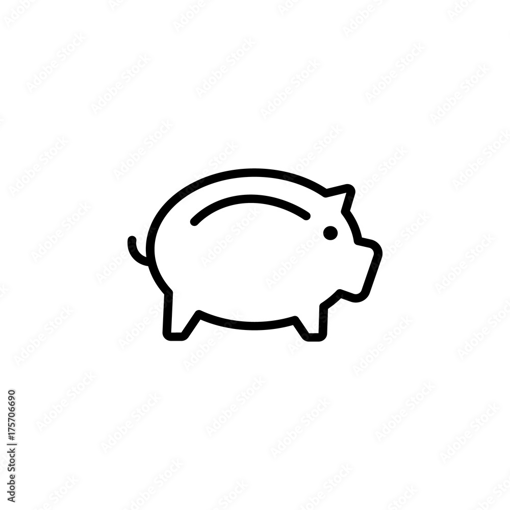Pig money box icon Pig money box icon