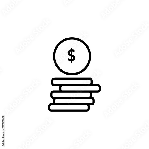 Money. Line Icon Vector. photo