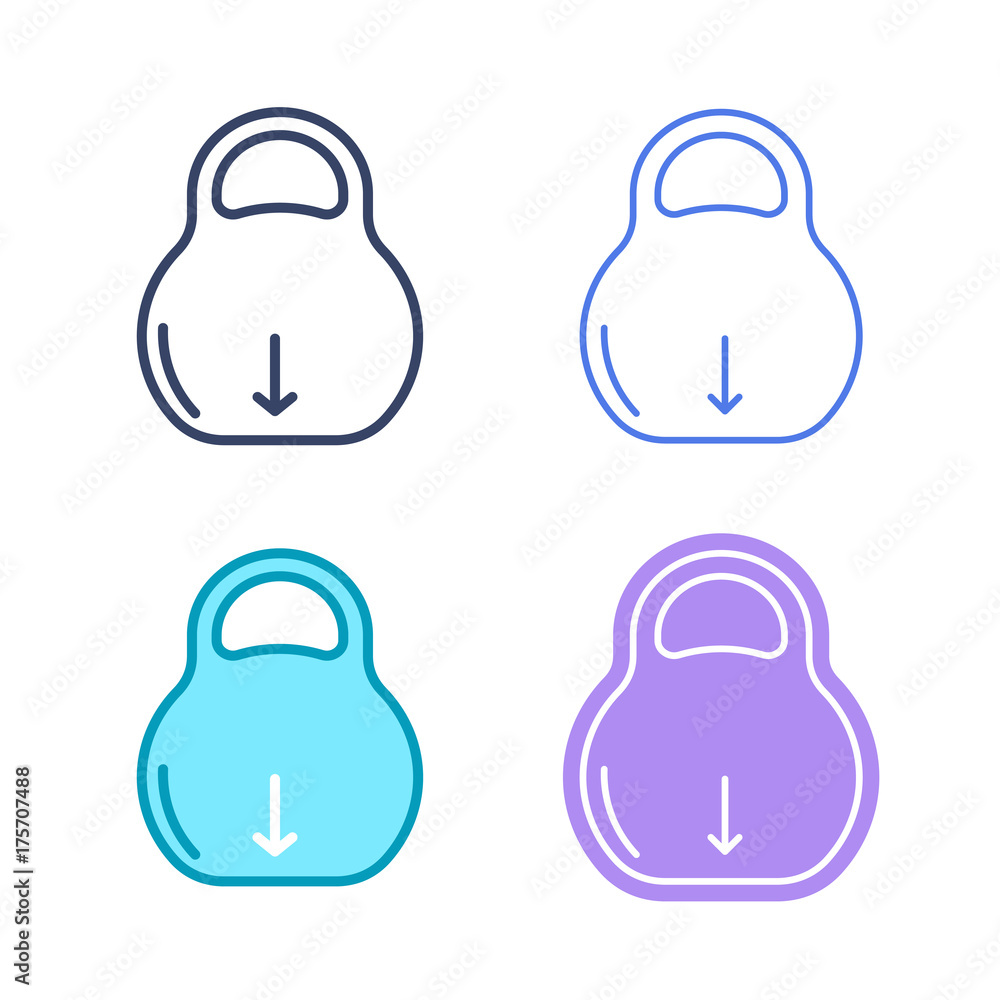 Weight concept linear symbols. Iron heavy dumbbell line symbols and pictograms. Weight dimension and measuring vector outline icon set. Thin contour infographic elements for web design, networks. Weight concept linear symbols. Iron heavy dumbbell line symbols and pictograms. Weight dimension and measuring vector outline icon set. Thin contour infographic elements for web design, networks.