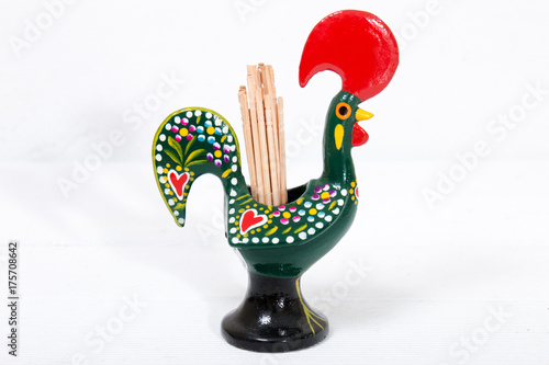 Toothpicks inside a Barcelos Rooster