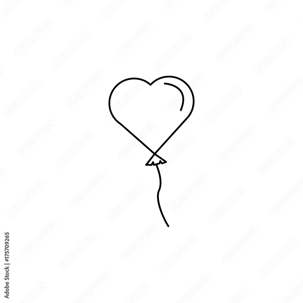 heart baloon icon heart baloon icon