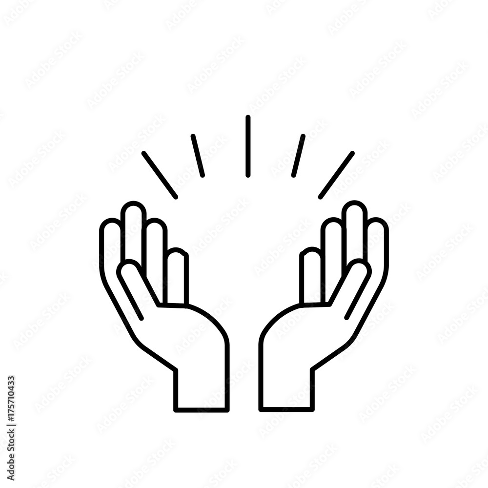 Praying hands icon Praying hands icon