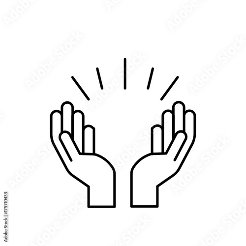 Praying hands icon