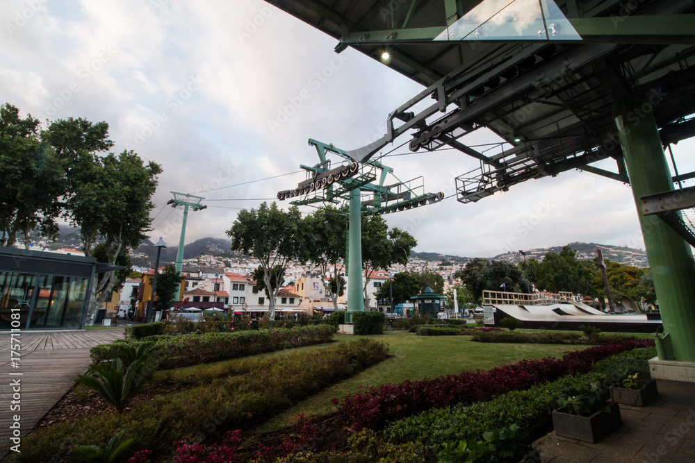 Aerial lift in Funchal city