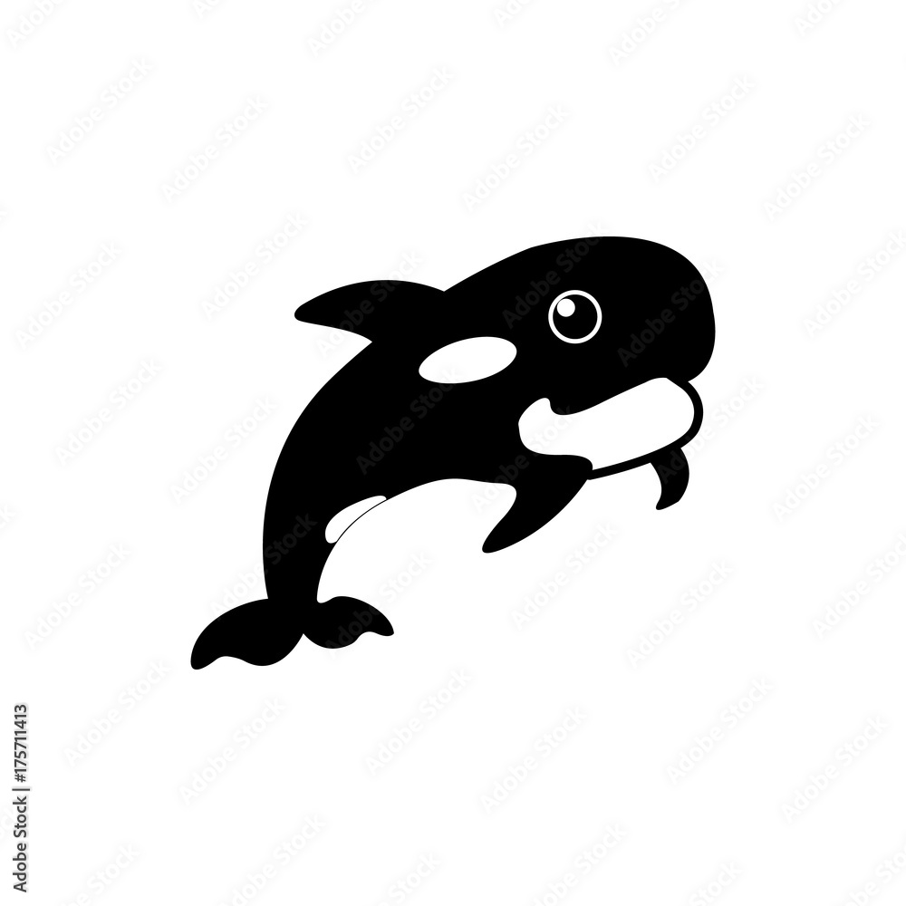 Orca, killer whale icon Orca, killer whale icon