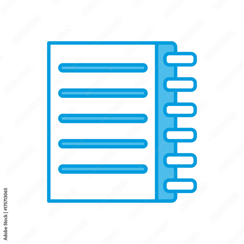 Notebook page isolated icon vector illustration graphic design Notebook page isolated icon vector illustration graphic design