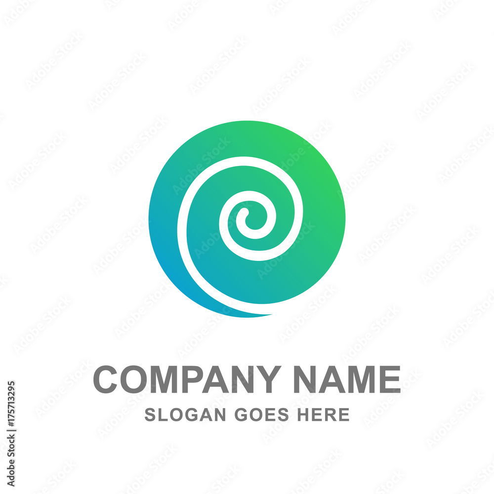 Abstract Round Swirl Wave Hypnotherapy Infinity Logo Vector Icon Abstract Round Swirl Wave Hypnotherapy Infinity Logo Vector Icon
