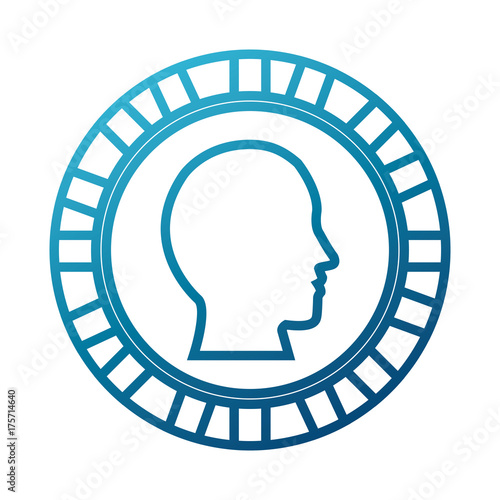 Coin money isolated icon vector illustration graphic design