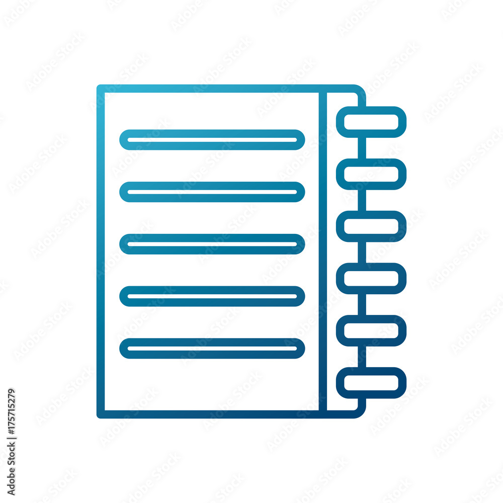 Notebook page isolated icon vector illustration graphic design Notebook page isolated icon vector illustration graphic design